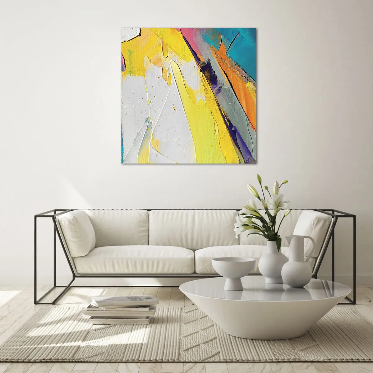 Obraz na skle - Anatomie světla - 60x60 cm