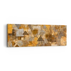 Obraz na plátně - Svět zachycený v podobě - 90x30 cm