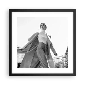 Plakát v černém rámu - Jdeš se mnou? - 40x40 cm