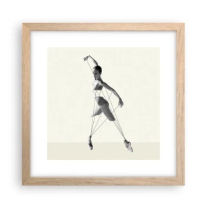 Plakát v rámu světlý dub - V divadle světa - 30x30 cm