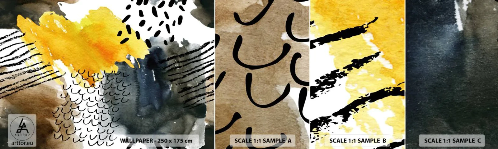 Fototapeta Vzorek Standard Eco - Setkání živlů - Abstrakce, Kus, Moderní umění - 100x30 cm