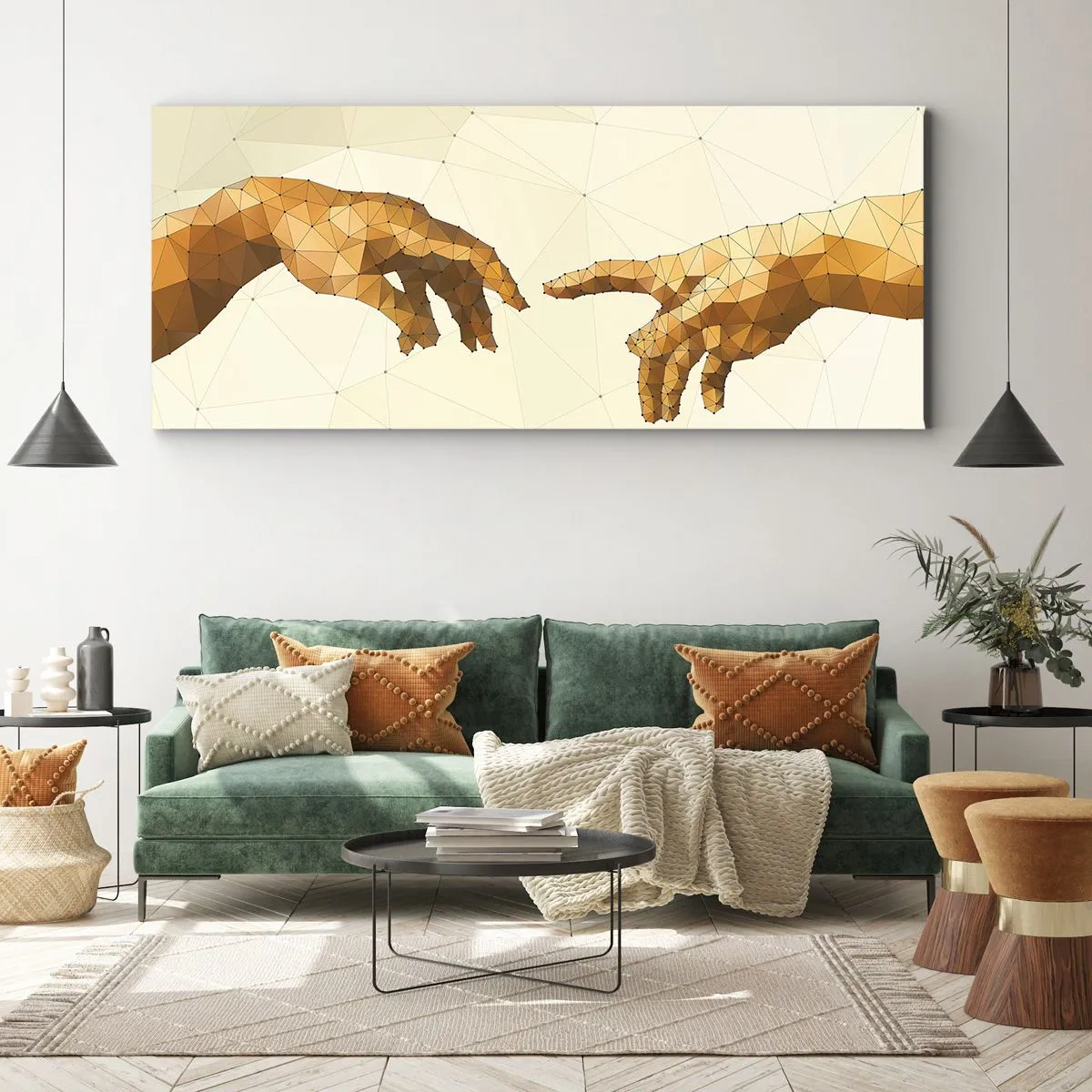 Obraz na plátně - Božská geometrie - 160x50 cm