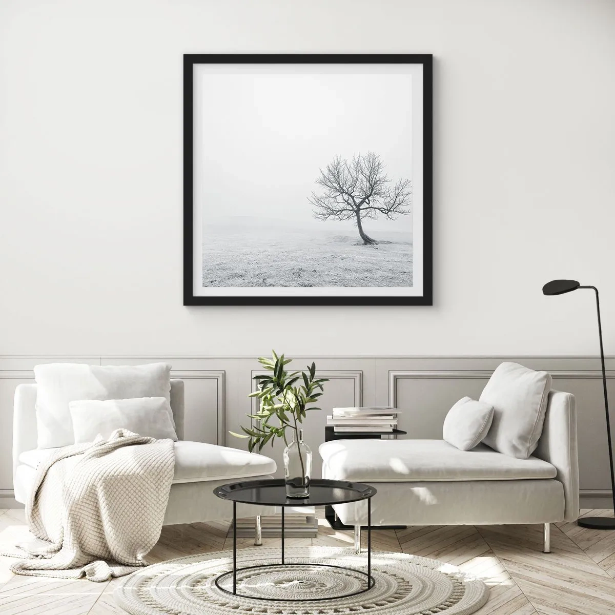 Plakát v černém rámu - Proti nicotě - 50x50 cm