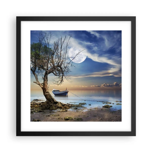 Plakát v černém rámu - Je to konec nebo začátek? - 40x40 cm