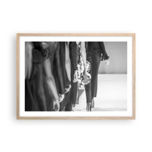 Plakát v rámu světlý dub - Stylový průvod - 70x50 cm