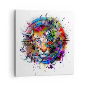 Obraz na plátně - Skrývá se za duhovým závojem - 50x50 cm