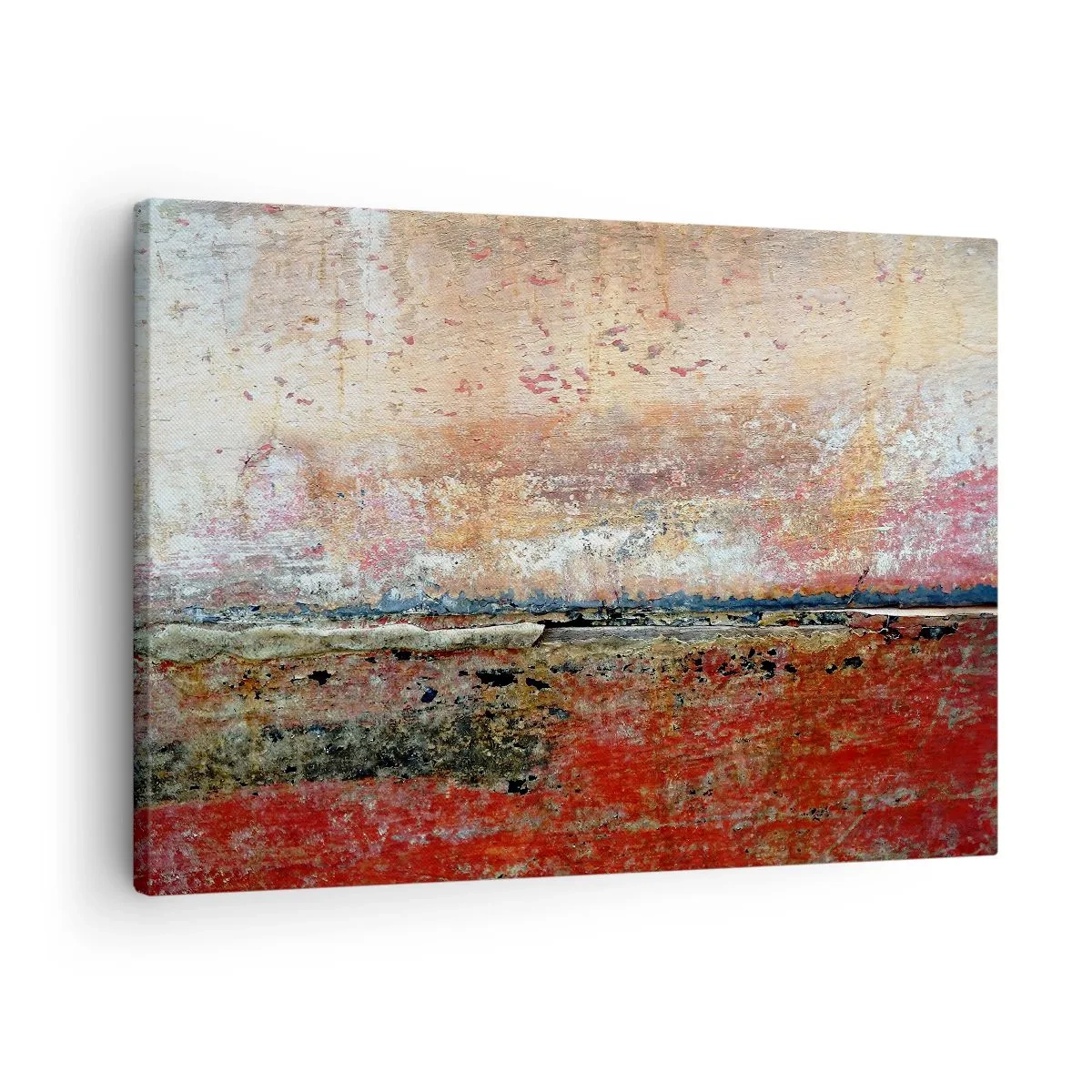 Obraz na plátně - Abstraktní kompozice inspirovaná mořem a přírodou. - 70x50cm - Možná je to moře - Moderní nástěnná dekorace do obývacího pokoje a ložnice ARTTOR
