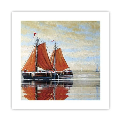 Plakát - Pluj, námořníku… - 40x40 cm