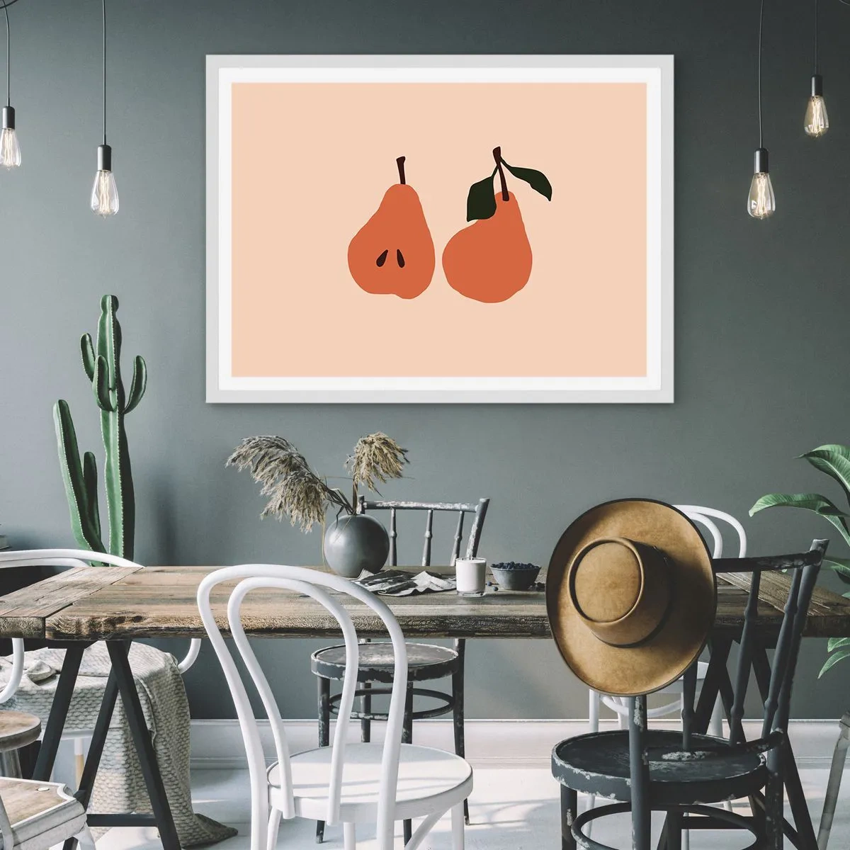 Plakát v bílém rámu - Čirá sladkost - 100x70 cm