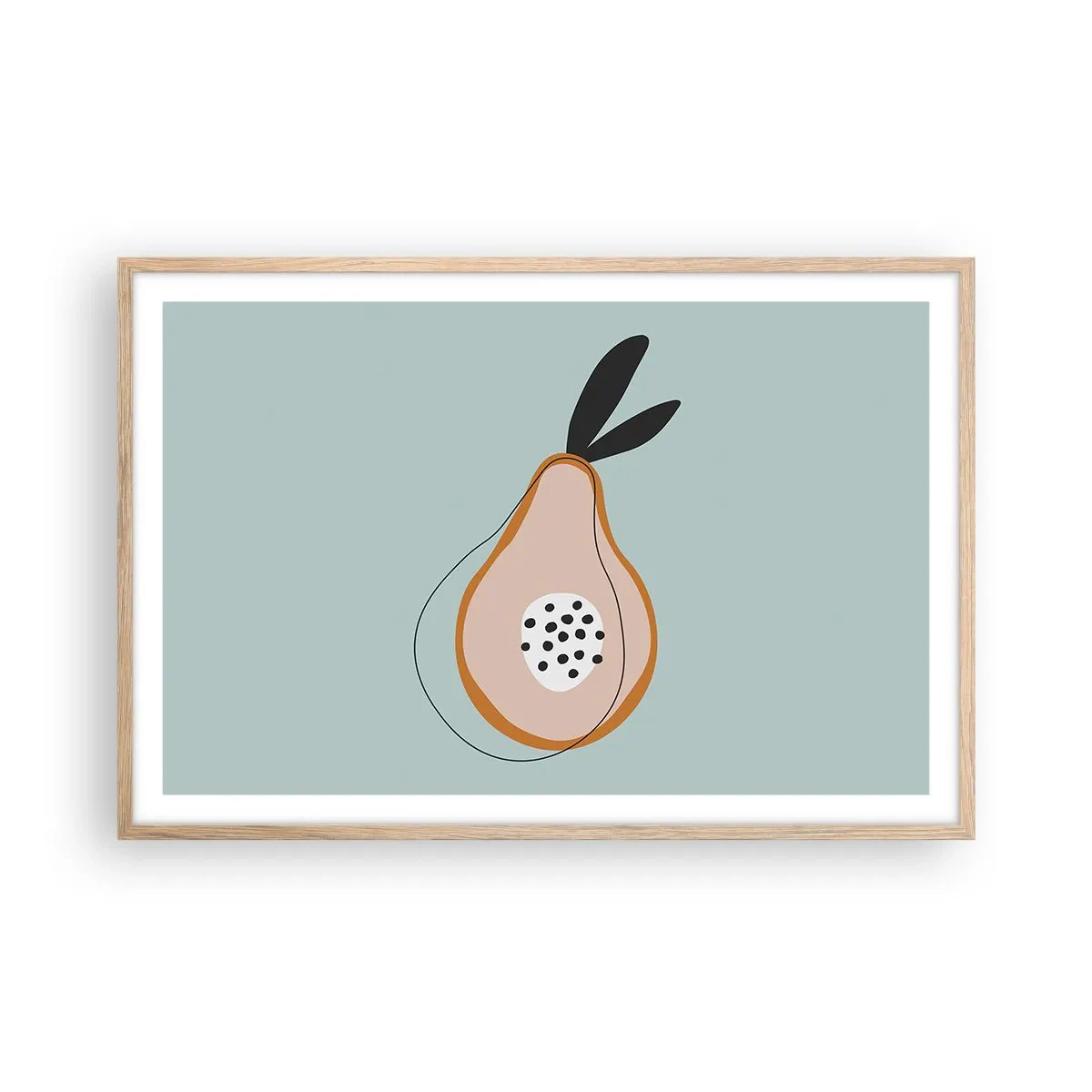 Plakát v rámu světlý dub - Pronikání do podstaty věcí - 91x61 cm