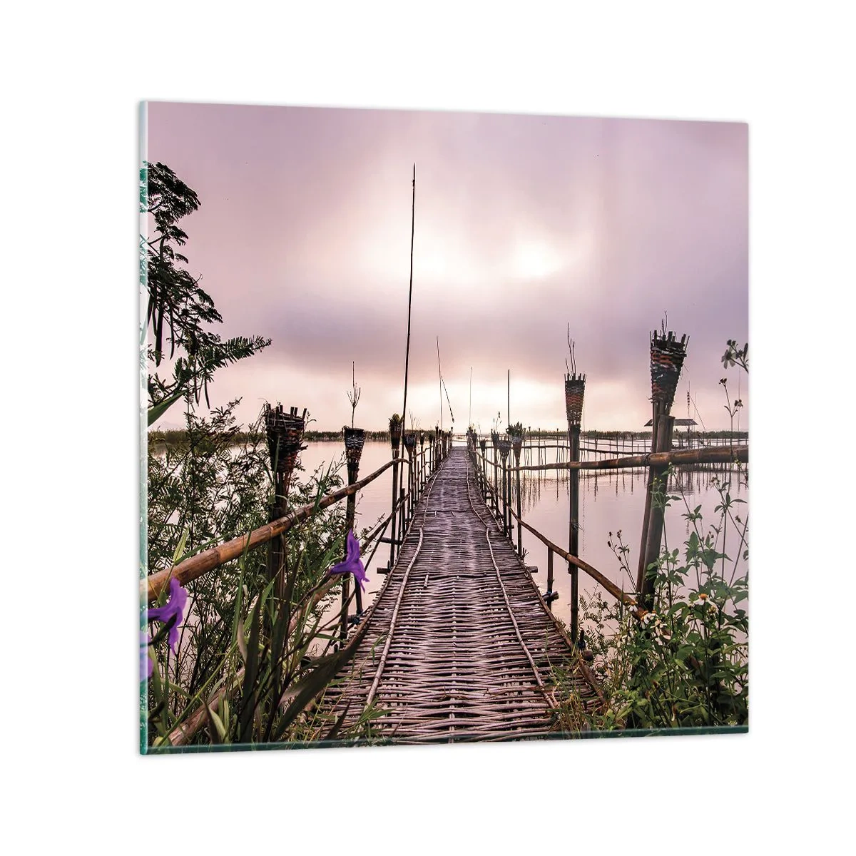 Obraz na skle - Klid a pohoda Asie - 60x60 cm