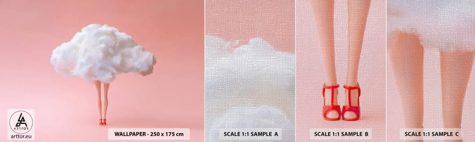 Vzor Fototapety Premium Canvas - Sladký slib - Abstrakce, Žena, Ženské nohy - 100x30 cm