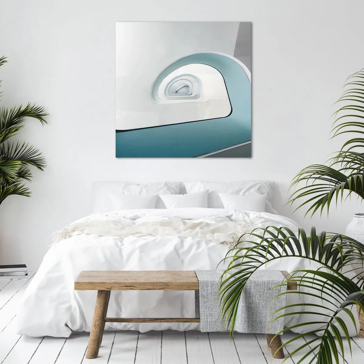 Obraz na plátně - Na dno modré - 70x70 cm