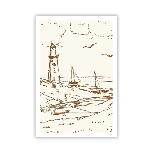 Plakát - Náčrt letních vzpomínek - 61x91 cm