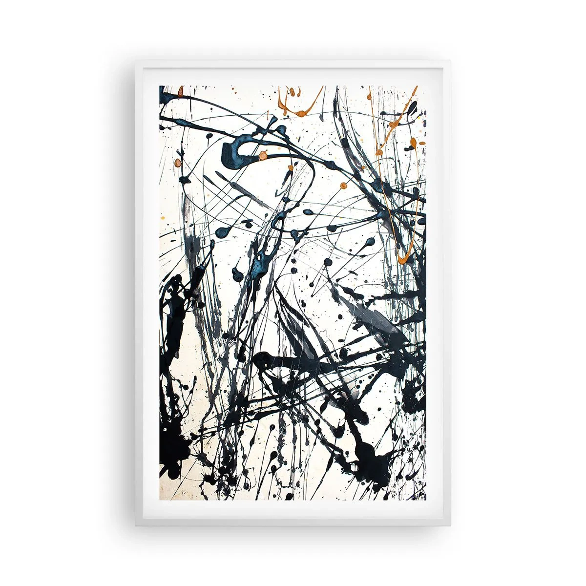 Plakát v bílém rámu - Expresionistická abstrakce - 61x91 cm