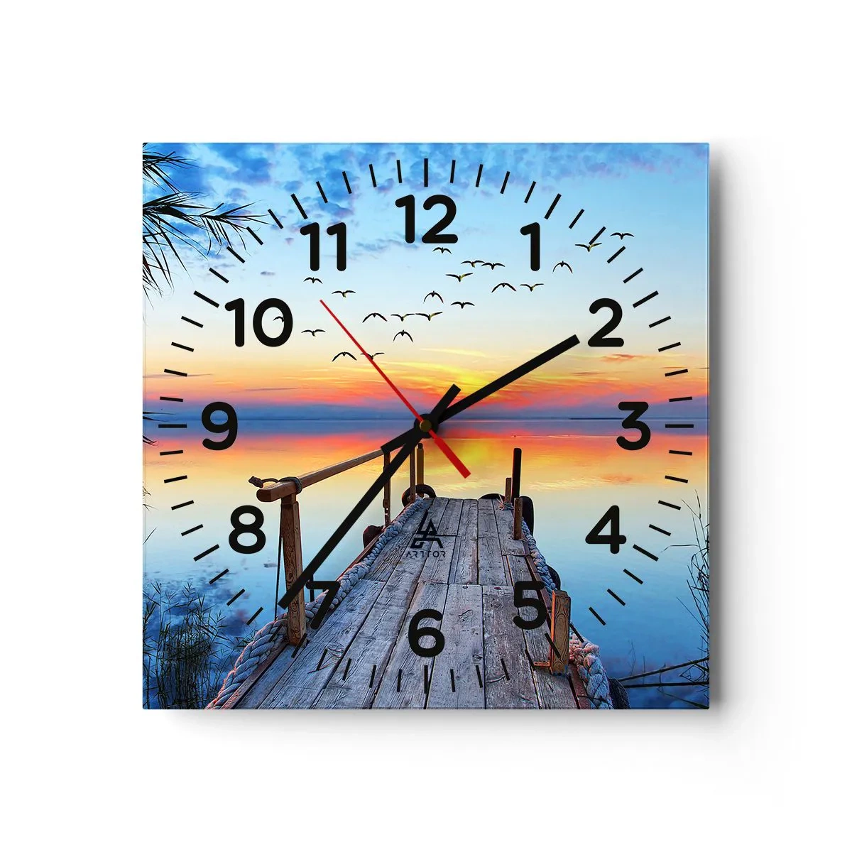 Nástěnné hodiny - Je čas vrátit se… - 40x40 cm