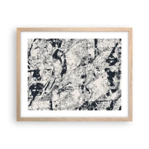 Plakát v rámu světlý dub - Prolínání protikladů - 50x40 cm