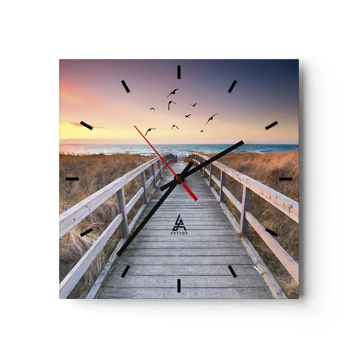 Nástěnné hodiny - Prostor pro vzestupy - 30x30 cm