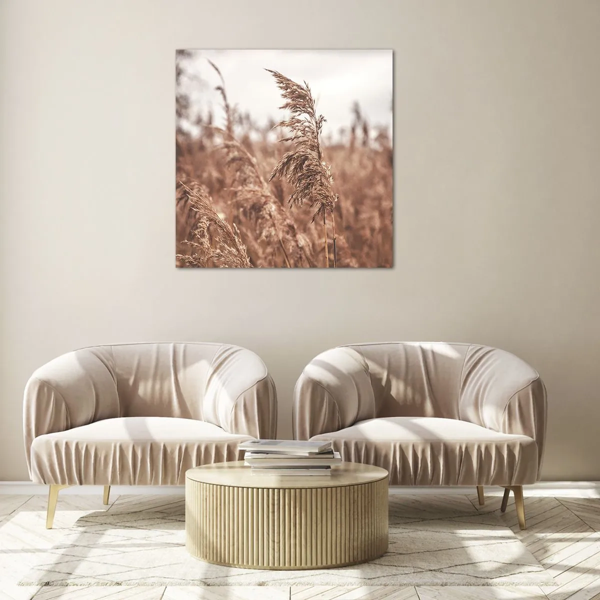 Obraz na skle - Na polích už je podzim - 60x60 cm