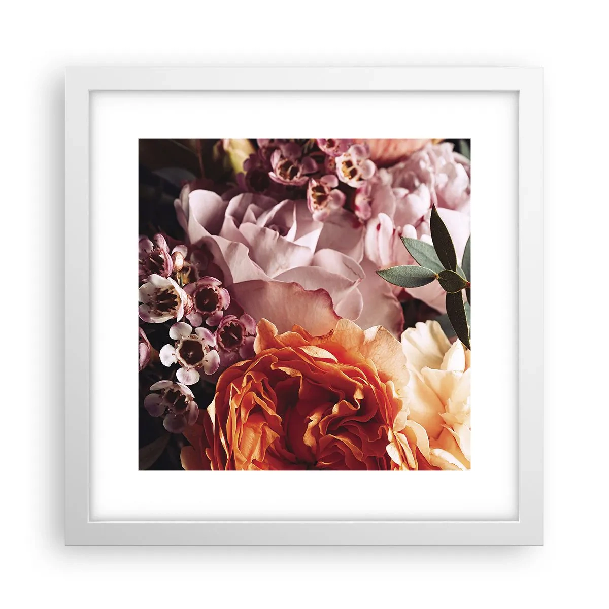 Plakát v bílém rámu - Zabalené do krásy - 30x30 cm