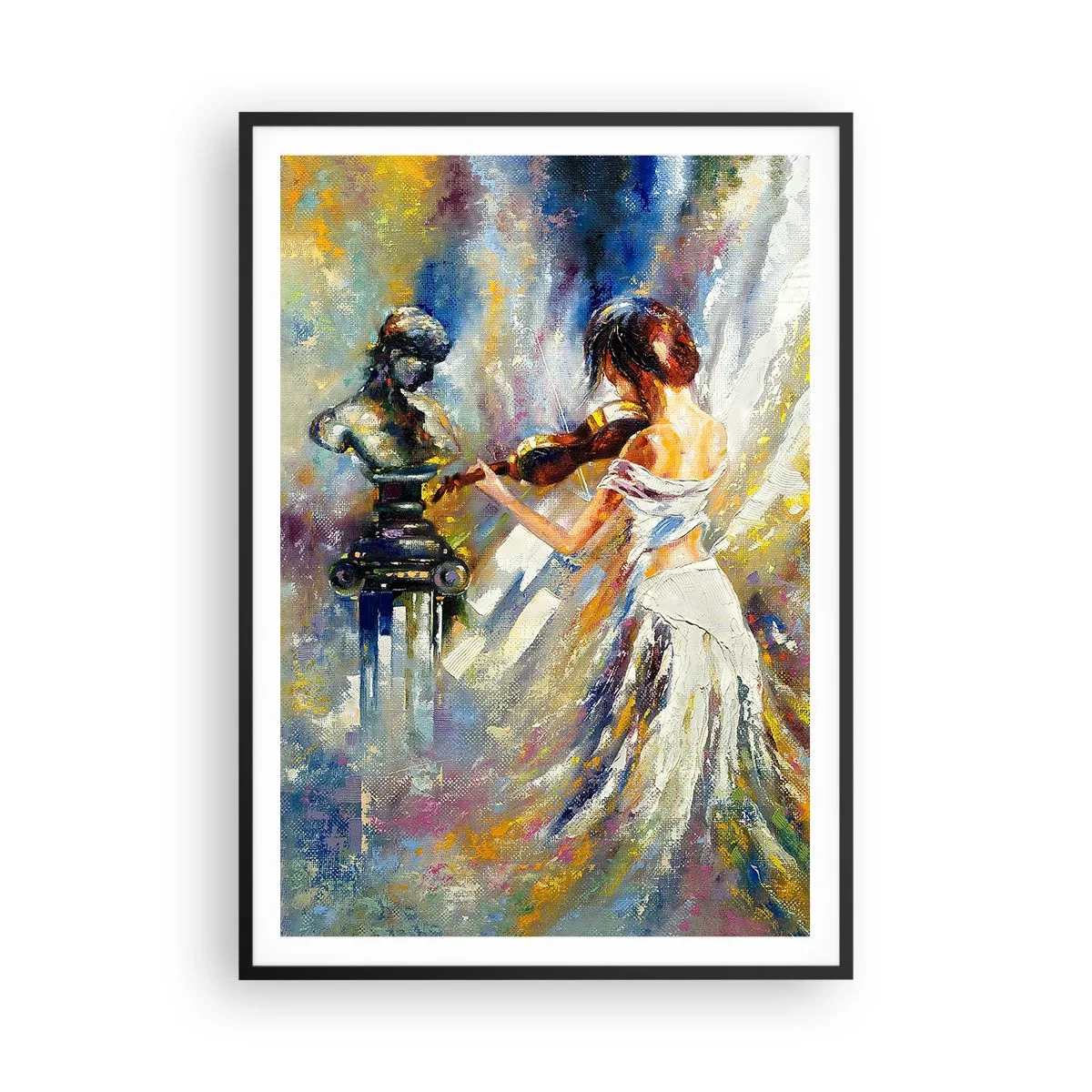 Plakát v černém rámu - Oživení citem - 70x100 cm