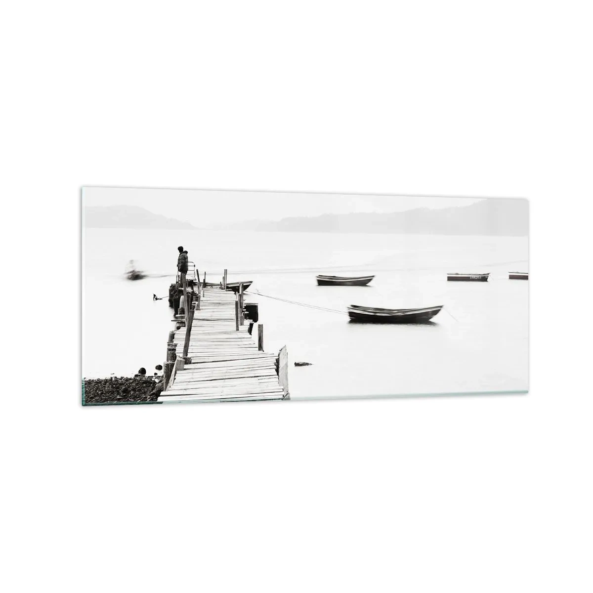 Obraz na skle - U tiché a čisté vody - 120x50 cm