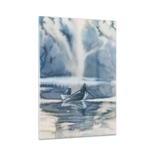 Obraz na skle - Rybáři ve svém ráji - 50x70 cm