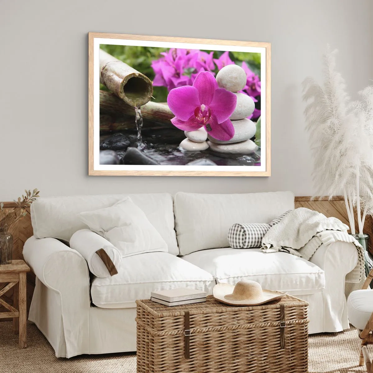 Plakát v rámu světlý dub - Už odpočíváš - 100x70 cm