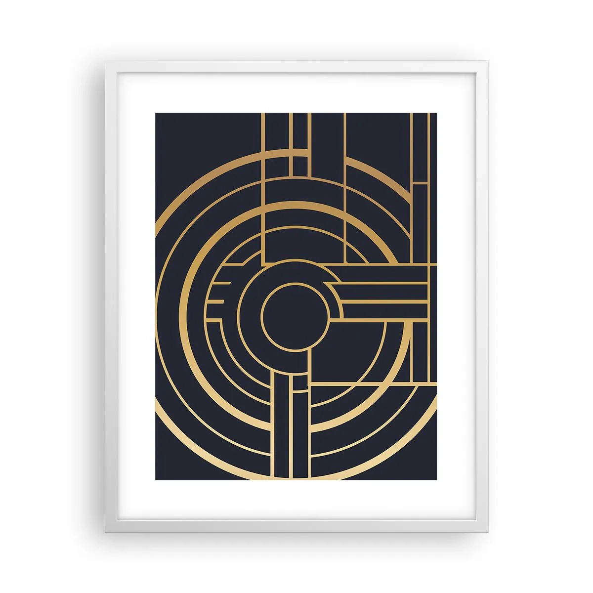 Plakát v bílém rámu - Obraty události - 40x50 cm