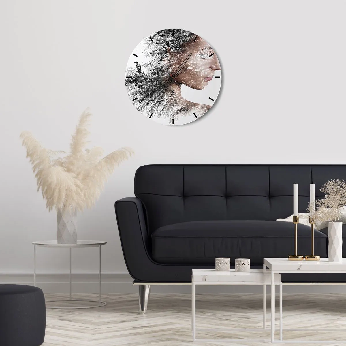 Nástěnné hodiny - Duch lesa - 40x40 cm