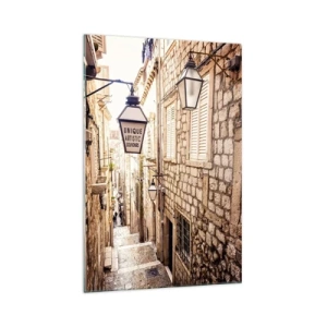 Obraz na skle - Okouzlující ulička - 70x100 cm