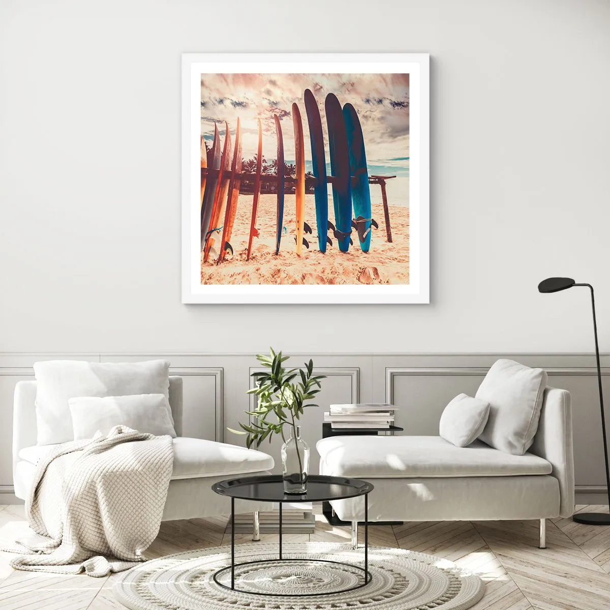 Plakát v bílém rámu - Dobrou noc, nashle zítra. - 30x30 cm