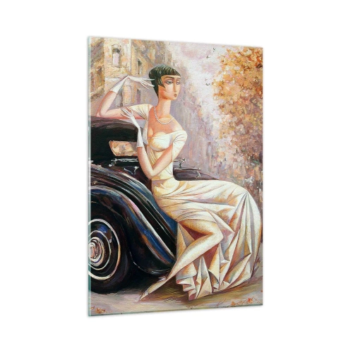 Obraz na skle - Elegance v retro stylu - 50x70 cm