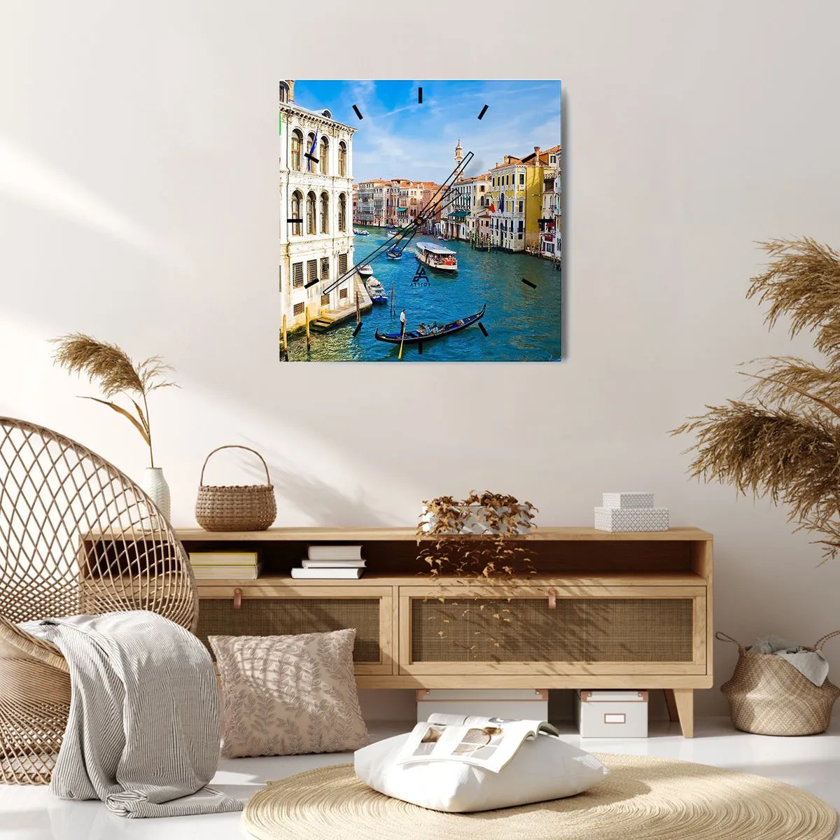 Nástěnné hodiny - Doprava jediná na světě - 40x40 cm