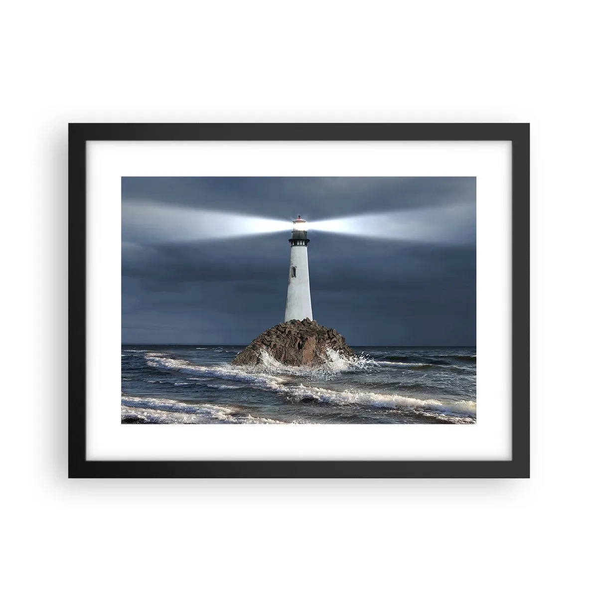 Plakát v černém rámu - Zde…zde…tady! - 40x30 cm