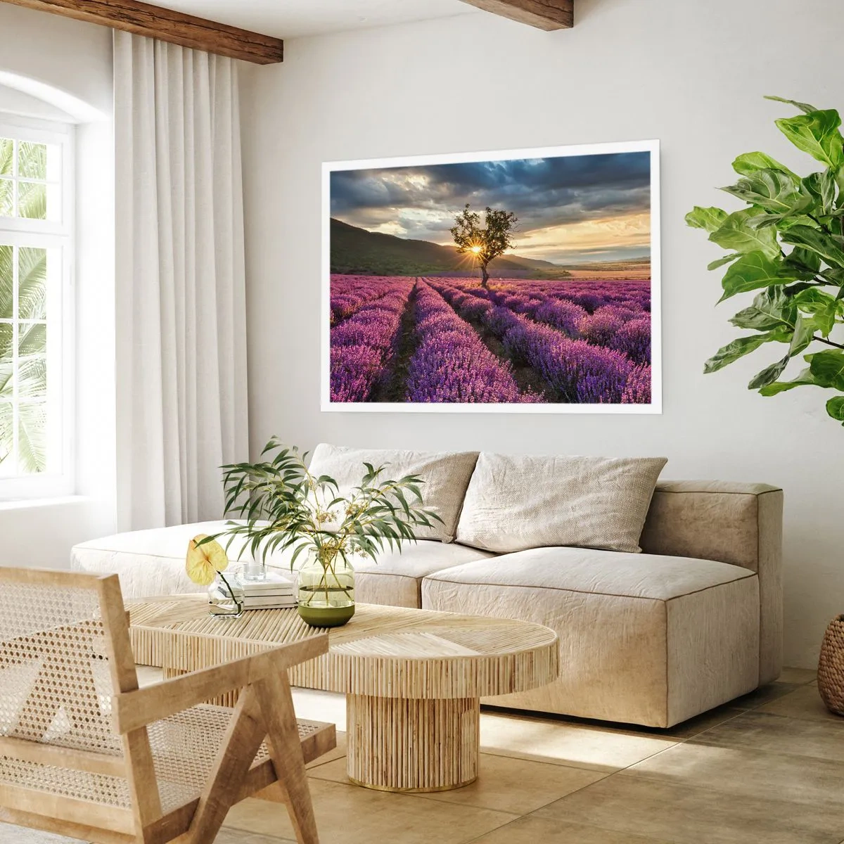 Plakát - Aroma v barvě lila - 100x70 cm