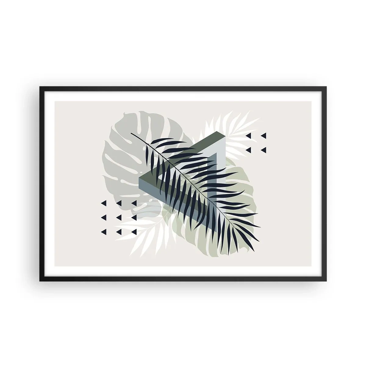 Plakát v černém rámu - Příroda a geometrie – dva řády? - 91x61 cm