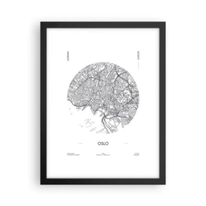 Plakát v černém rámu - Anatomie Osla - 30x40 cm