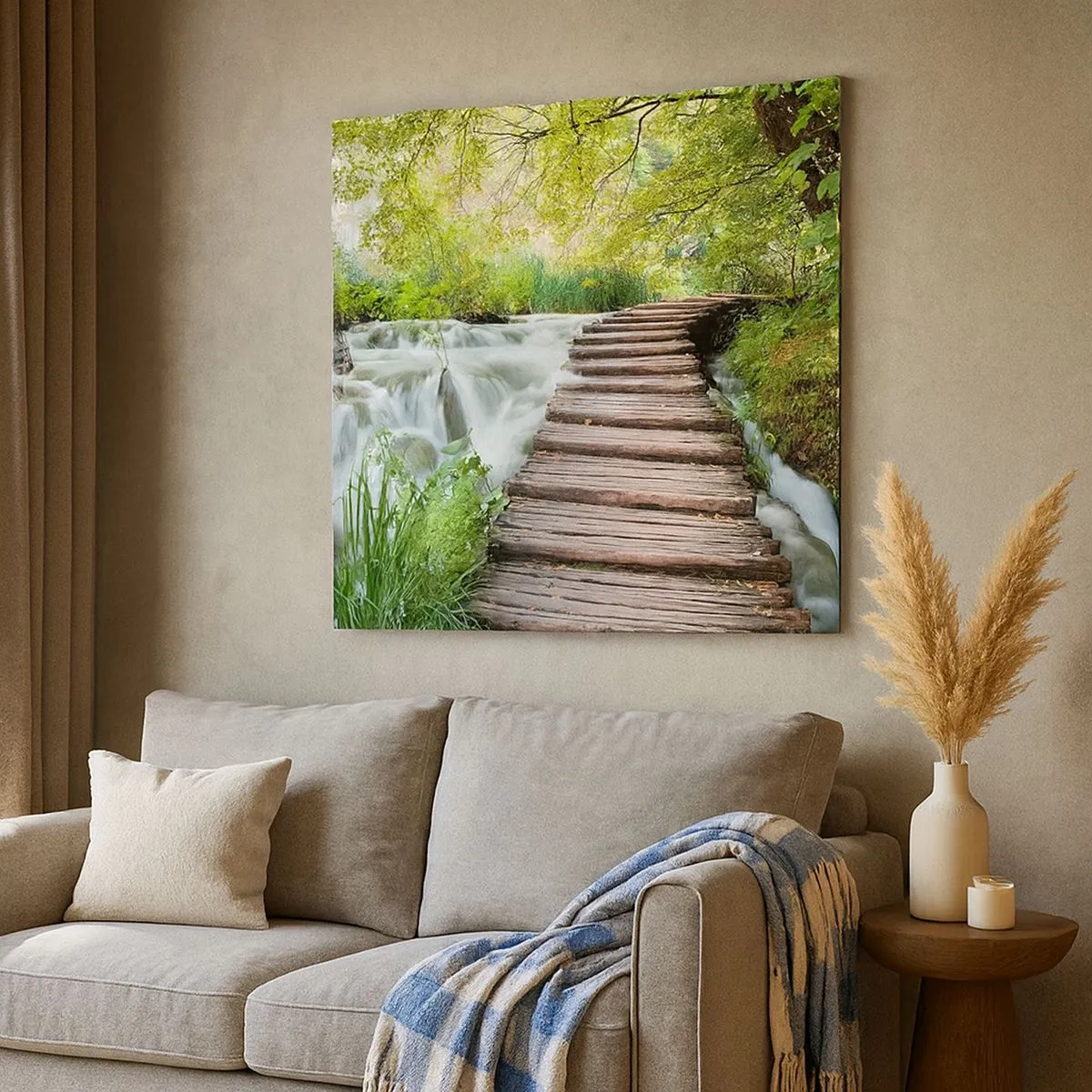 Obraz na plátně - Voda není vůbec tichá - 30x30 cm