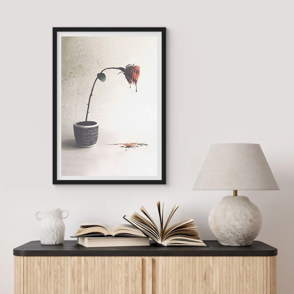 Plakát v černém rámu - Rosa dolorosa - 30x40 cm