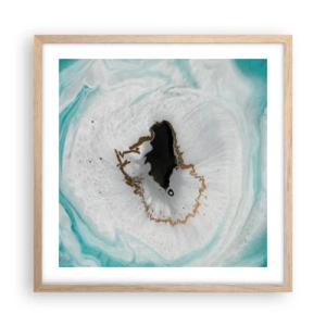 Plakát v rámu světlý dub - Proniknout dovnitř - 50x50 cm