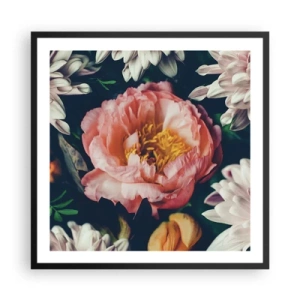 Plakát v černém rámu - S barokním přepychem - 60x60 cm
