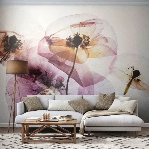 Fototapeta Standard Eco - Průhledné těla květin - Květiny, Zahrada, Kus - 500x350 cm