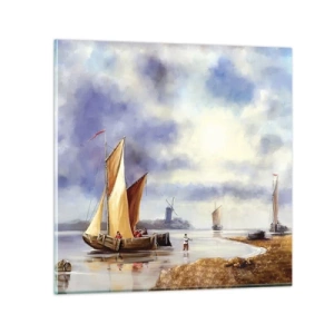 Obraz na skle - Návrat námořníků - 50x50 cm
