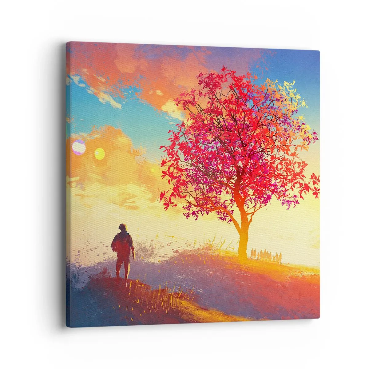 Obraz na plátně - Poutník u cíle - 40x40 cm