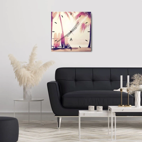 Nástěnné hodiny - Bude to skvělý den - 30x30 cm