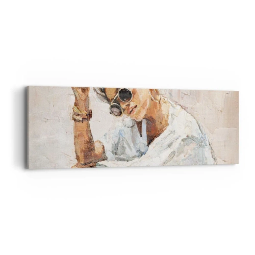 Obraz na plátně - Portrét v plném slunci - 90x30 cm