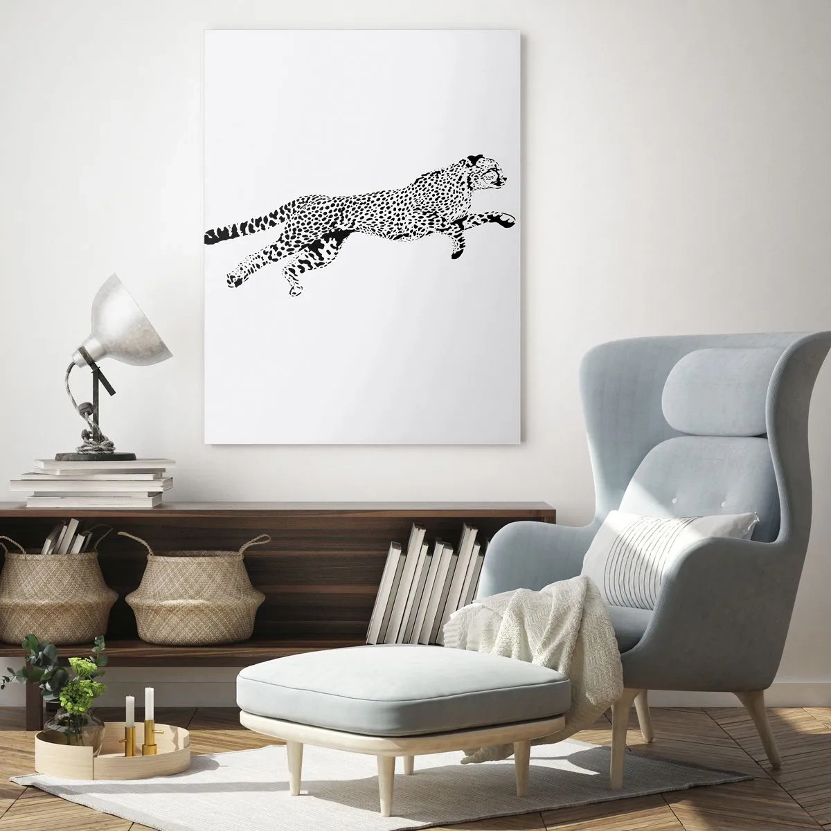 Obraz na skle - Nejrychlejší duch lesa - 50x70 cm