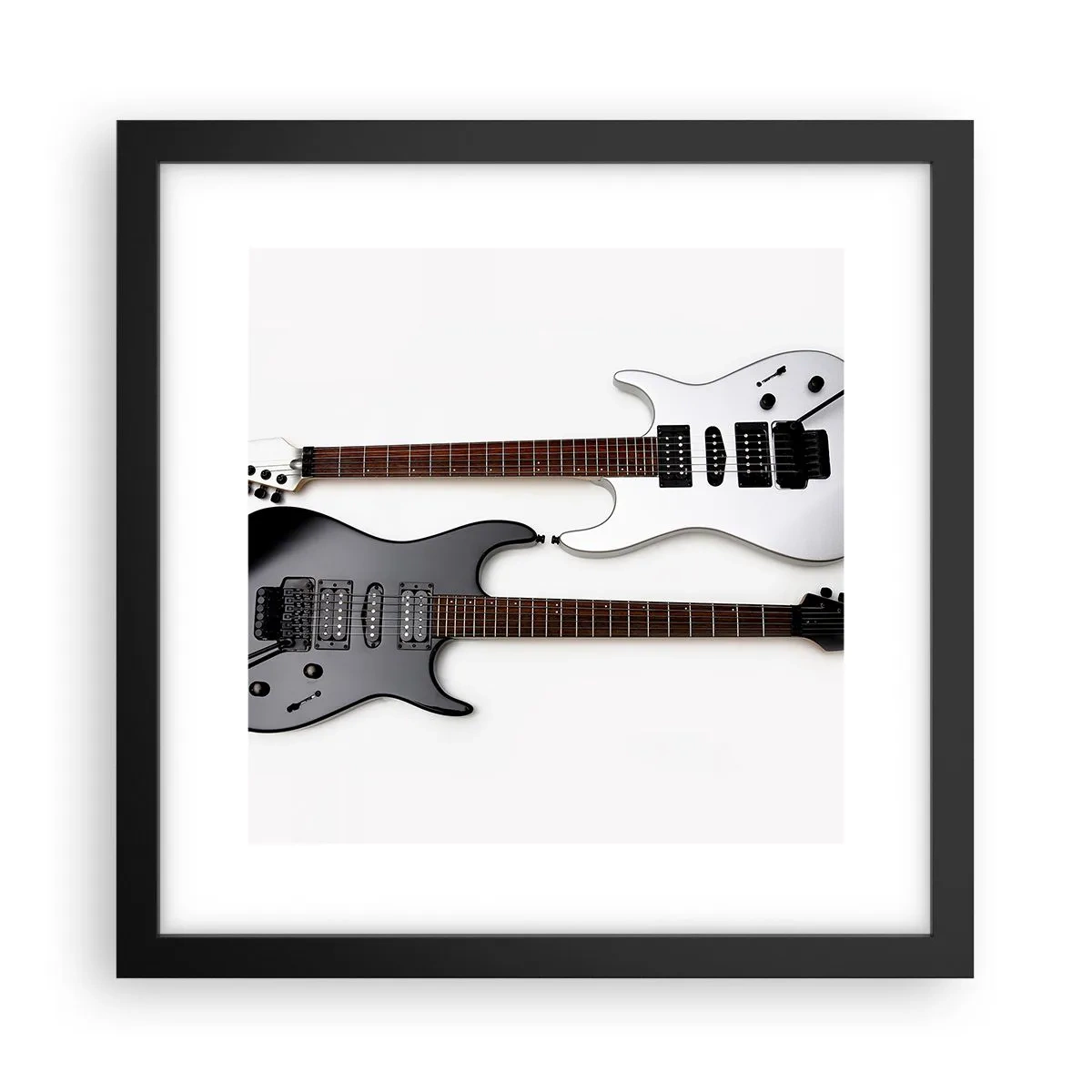 Plakát v černém rámu - Harmonie tvarů - 30x30 cm