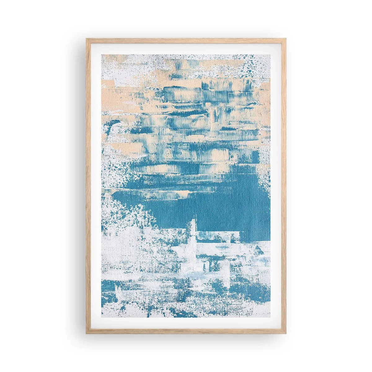 Plakát v rámu světlý dub - Přes rampouch - 61x91 cm